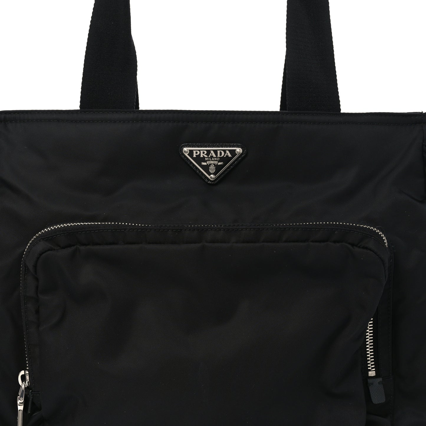 Tessuto Nylon Vela Diaper Bag Black
