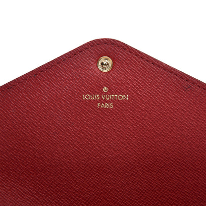Louis Vuitton Damier Ebene Josephine Wallet Red 7 of 10