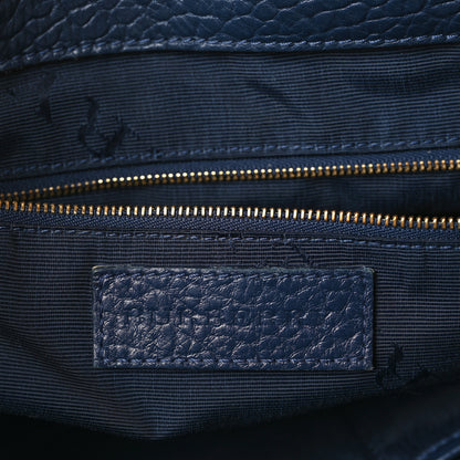 Burberry Heritage Grain Check Embossed Medium Dewsbury Tote Blue Carbon 6 of 10