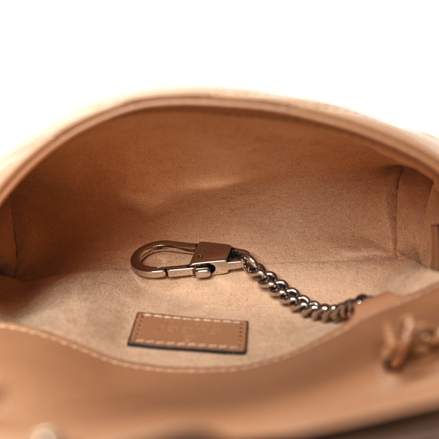 Gucci Calfskin Matelasse Monochrome Super Mini GG Marmont Shoulder Bag Camelia 5 of 10