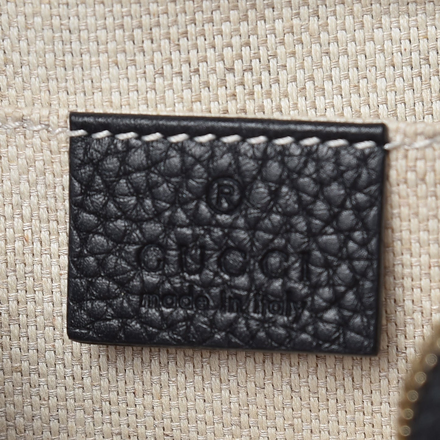 Pebbled Calfskin Small Soho Disco Bag Black