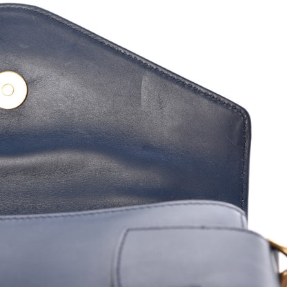 Gucci Nappa Pearl Studded Mini Queen Margaret Broadway Shoulder Bag Blue Agata 11 of 12