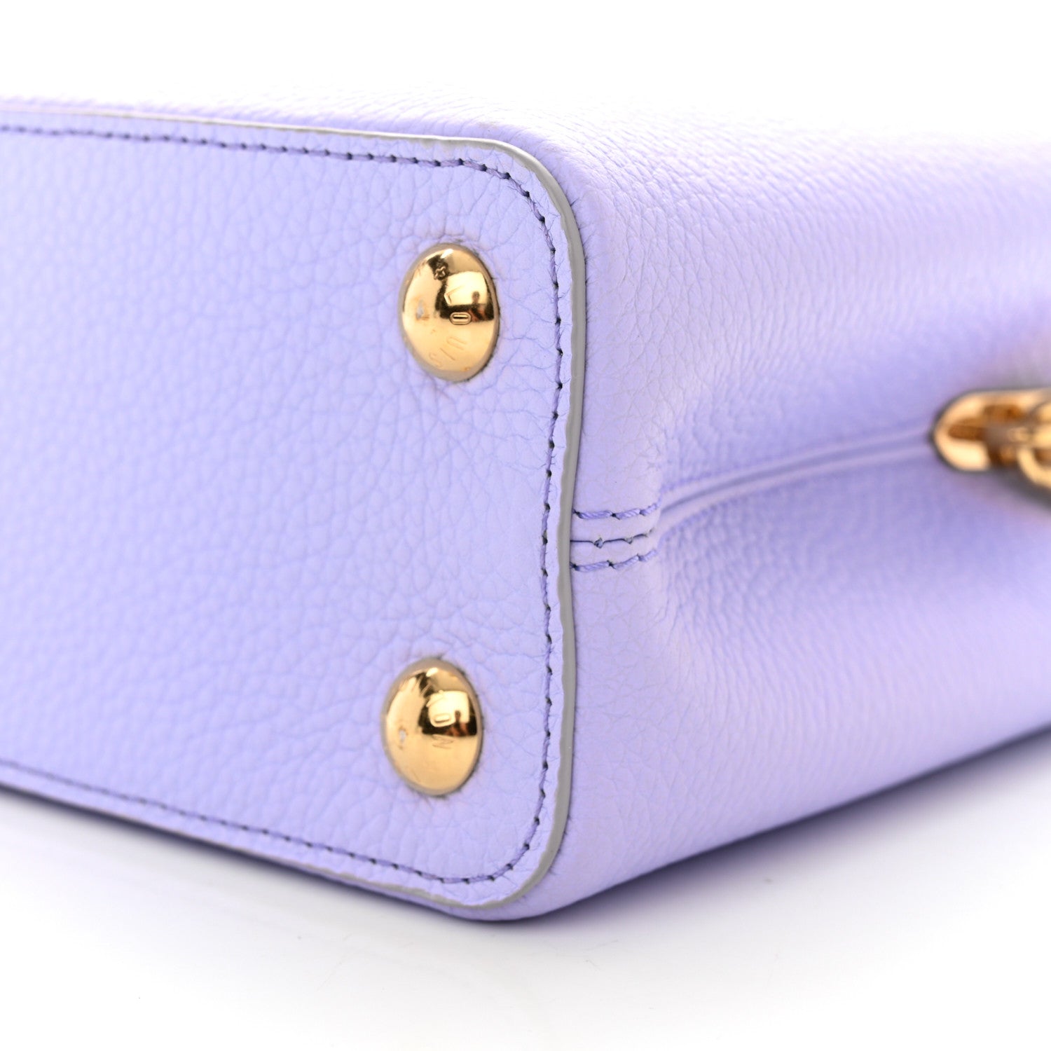Louis Vuitton Taurillon Braided Chain Capucines BB Iris Creme 9 of 9