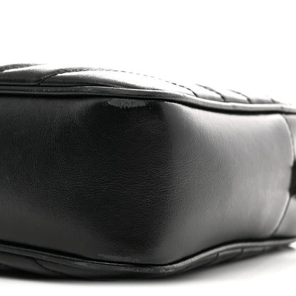 Saint Laurent Calfskin Matelasse Monogram Lou Camera Bag Black 10 of 12