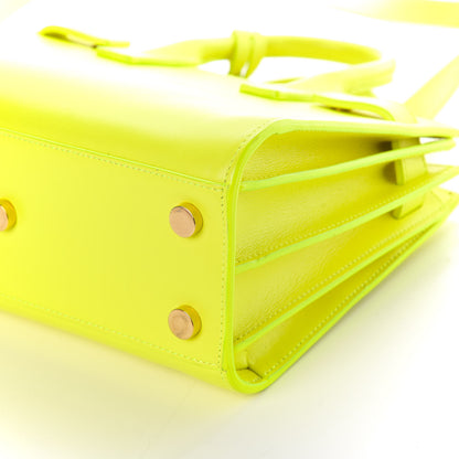 Saint Laurent Calfskin Nano Sac De Jour Neon Yellow 7 of 11
