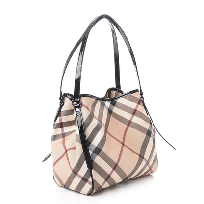 Burberry Nova Check Small Canterbury Tote Black 3 of 8
