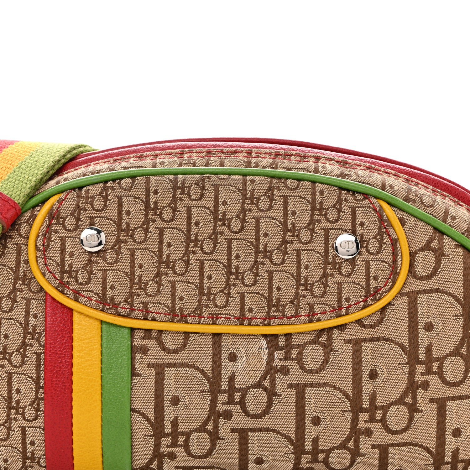 Christian Dior Monogram Rasta Shoulder Bag Beige 8 of 13