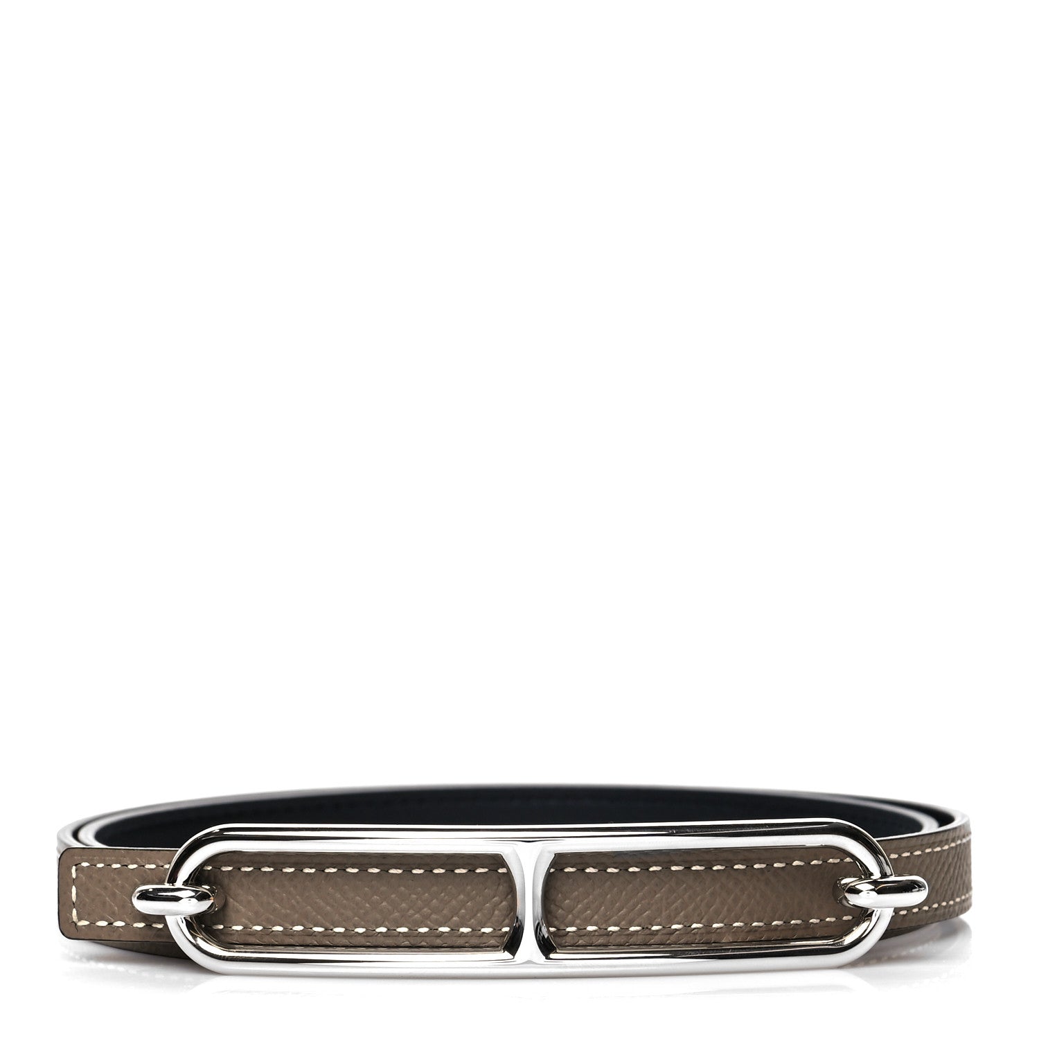 Hermes Swift Epsom 13mm Roulis Belt 75 Etoupe Black 1 of 5