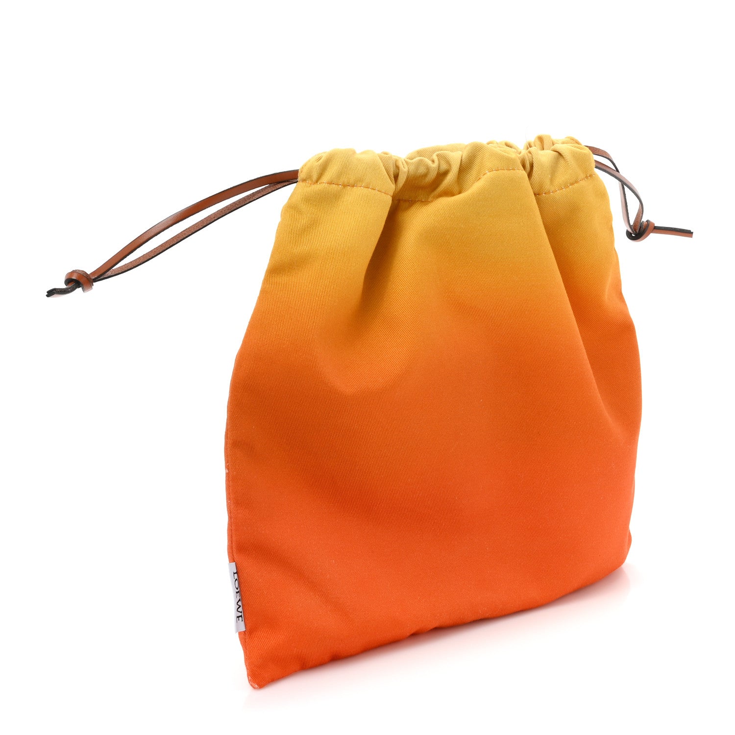 Loewe Canvas Paula's Ibiza Fennel Drawstring Pouch Orange Multicolor 3 of 8