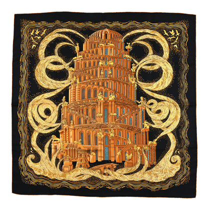 Hermes Silk Les Rivieres de Babel Scarf 90 1 of 3