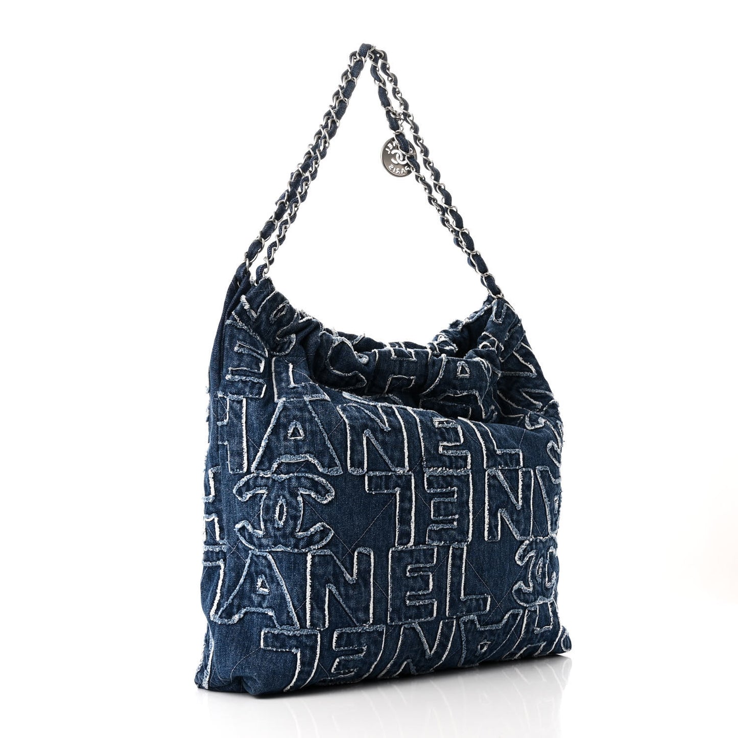 Denim Patchwork Logo 22 Blue