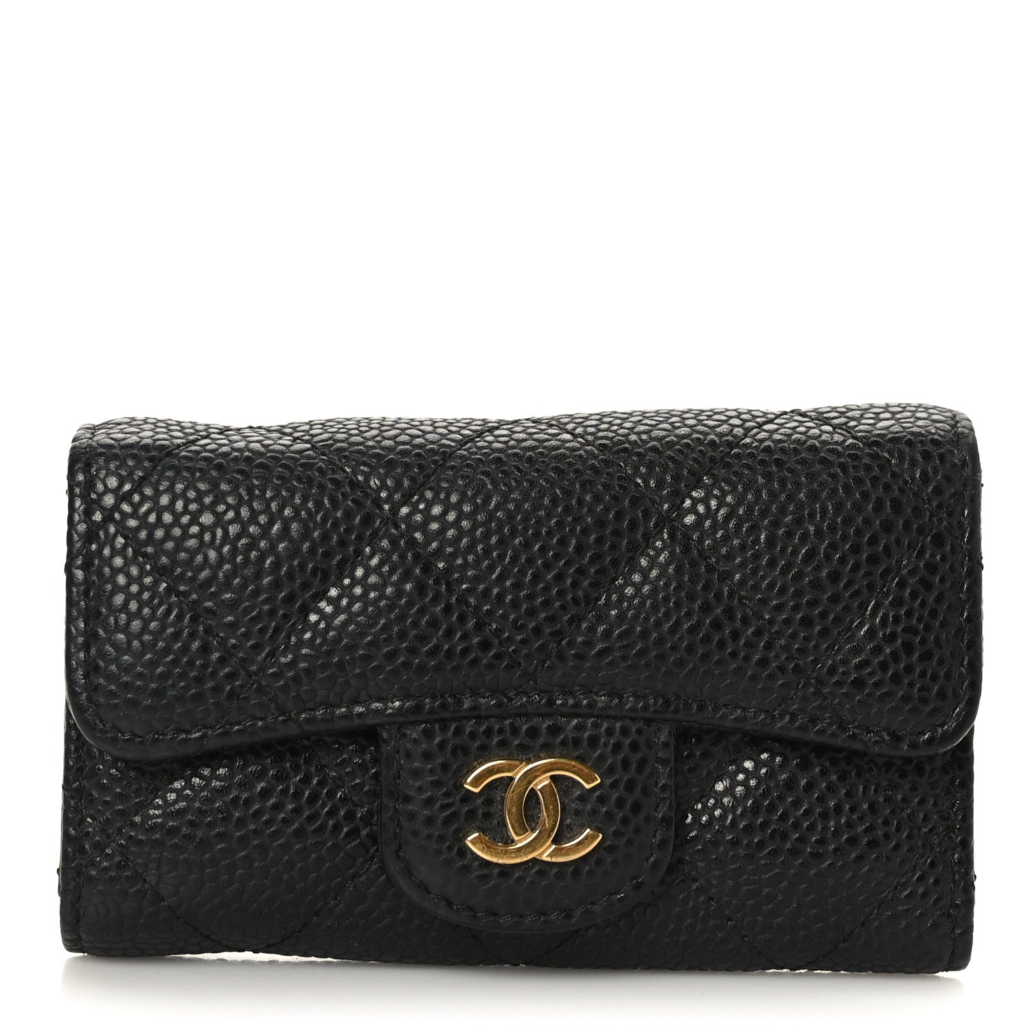 Chanel Caviar Quilted 6 Key Holder Black 1 of 9