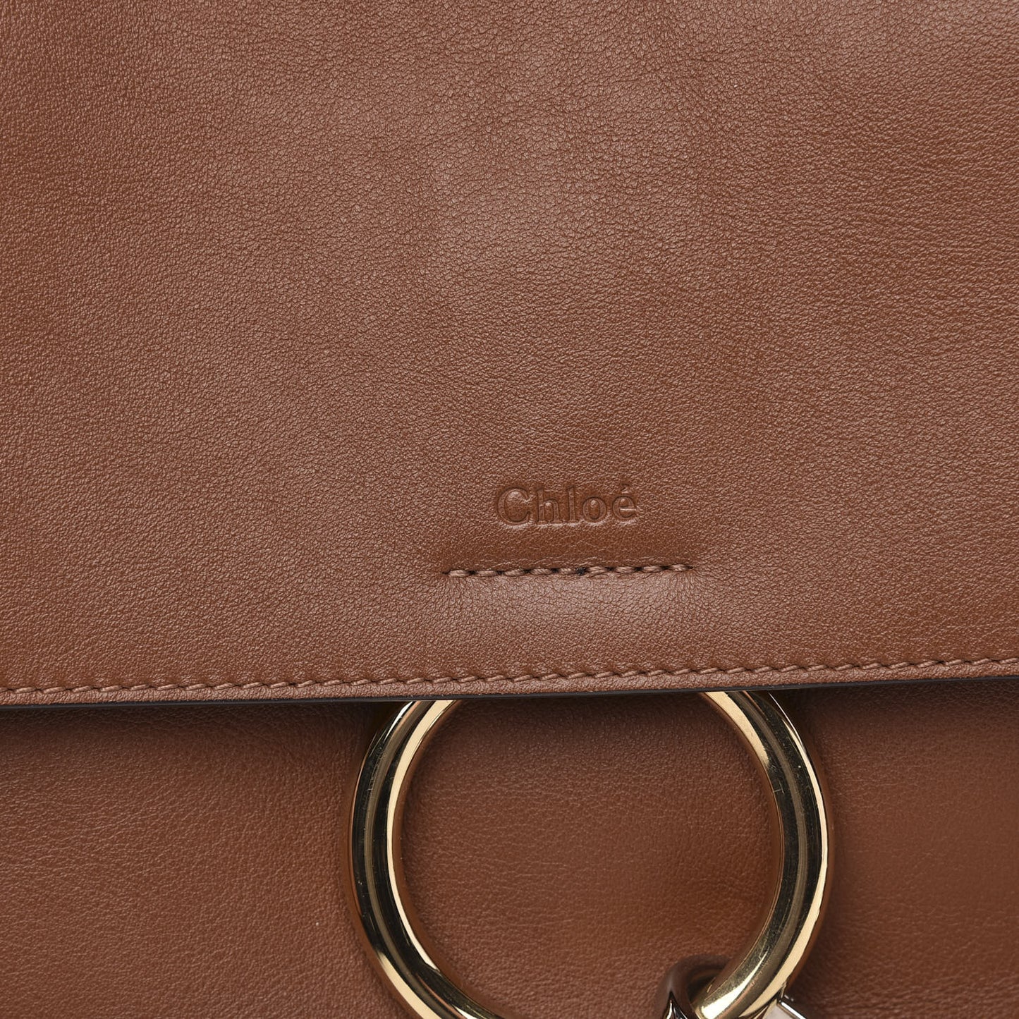 Calfskin Small Faye Day Shoulder Bag Tan