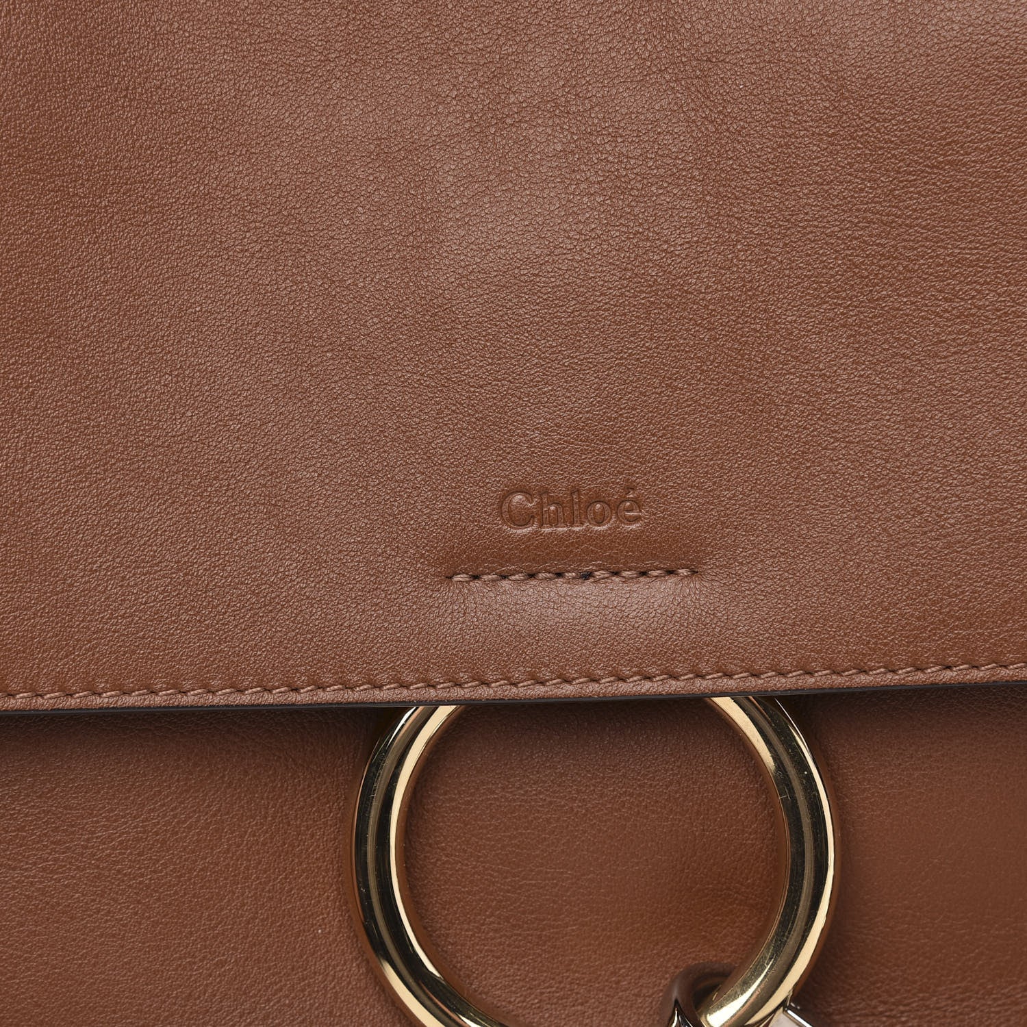 Chloe Calfskin Small Faye Day Shoulder Bag Tan 7 of 9