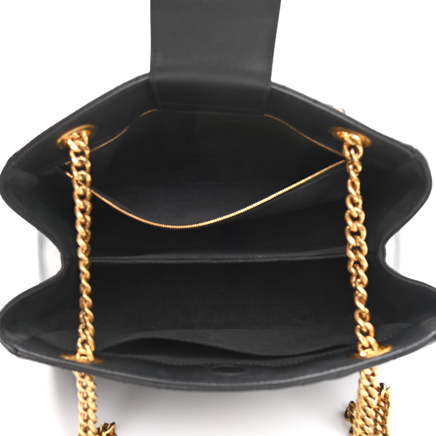 Louis Vuitton Calfskin New Wave Chain Tote Black 7 of 17