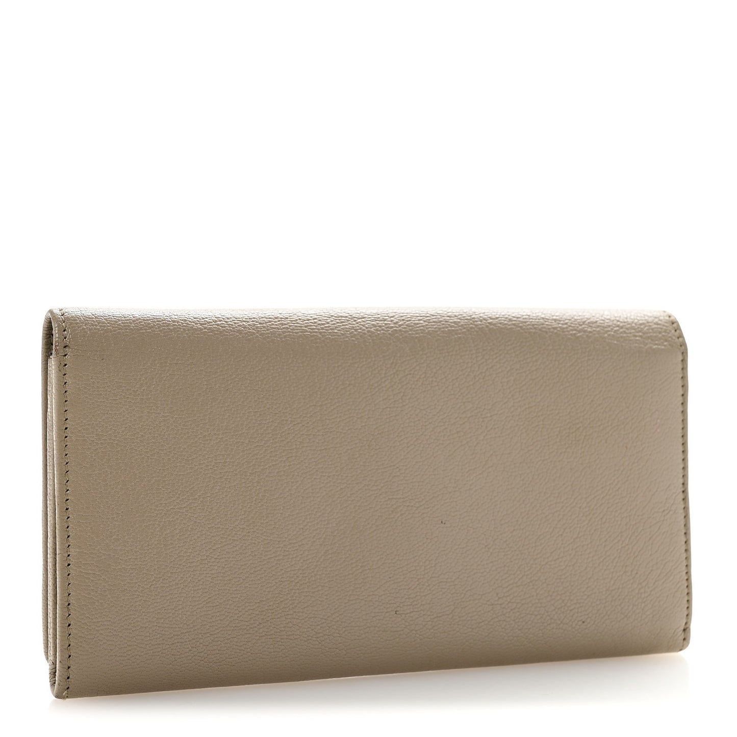 Chevre Gold Metallic Edge Hardware Money Wallet Rose de Sables