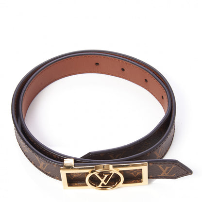 Louis Vuitton Monogram 25mm Dauphine Reversible Belt 90 36 Tan 3 of 5