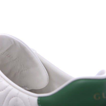 Gucci Nappa G Rhombus Mens Ace Sneakers 10 Great White Green 9 of 10