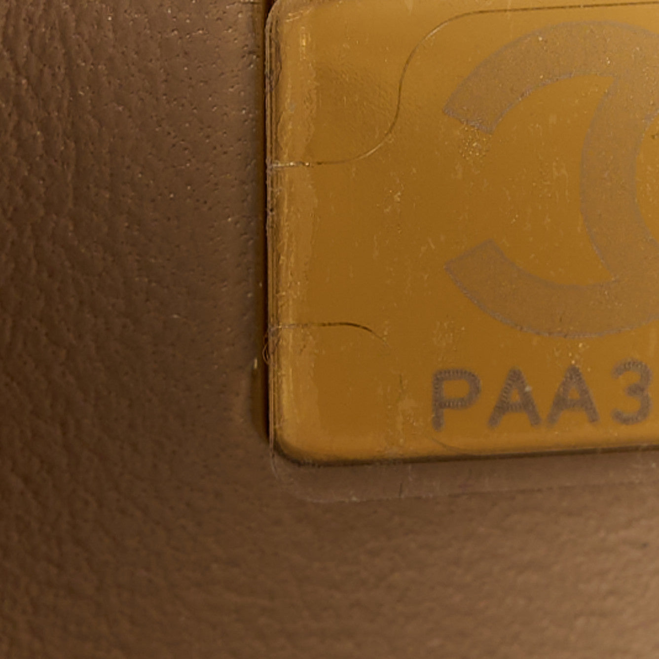 Caviar Quilted Medium Double Flap Dark Beige