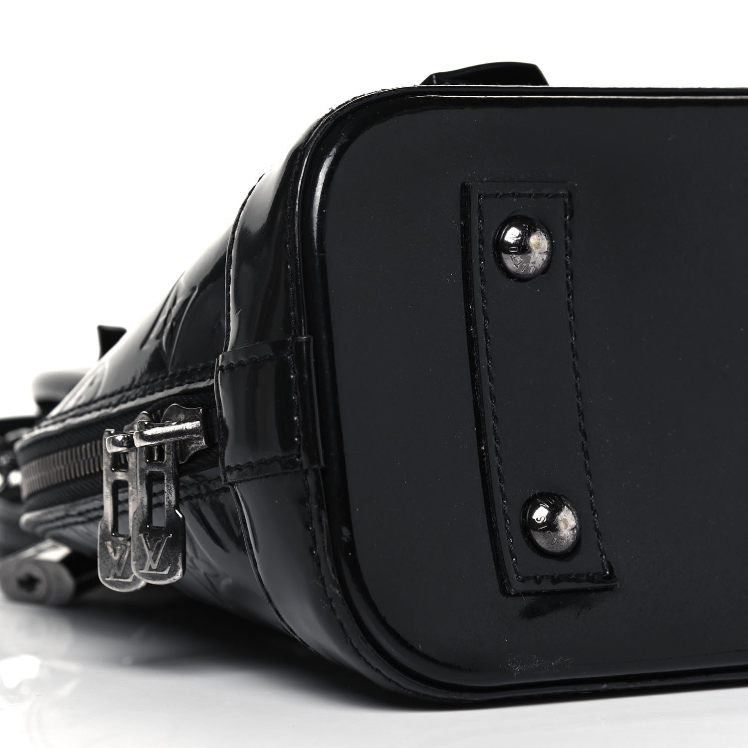 Louis Vuitton Vernis Alma BB Noir Magnetique 8 of 9