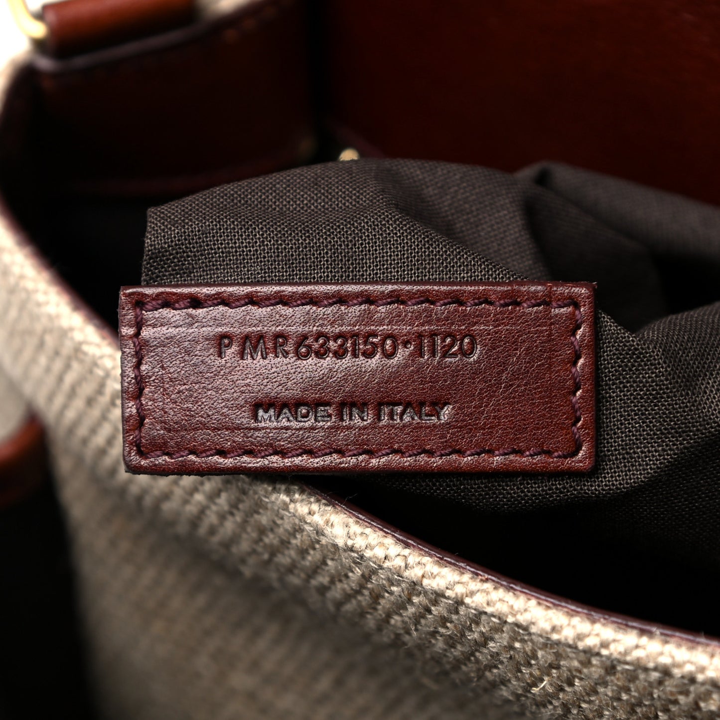 Cotton Canvas Vintage Calfskin Monogram Medium Niki Chain Satchel Natural Chocolate