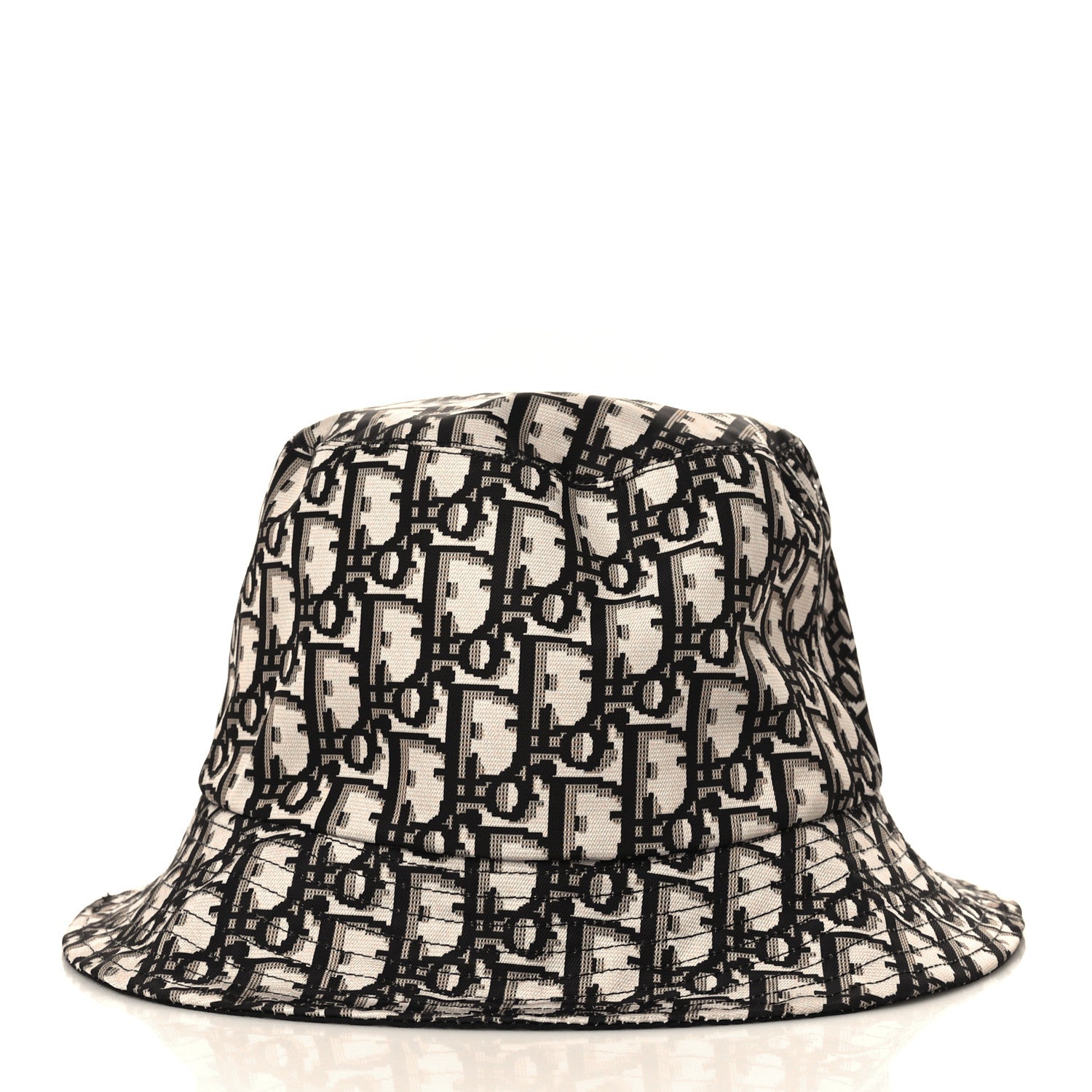 Christian Dior Oblique Reversible Teddy-D Brim Bucket Hat 58 Black 3 of 10