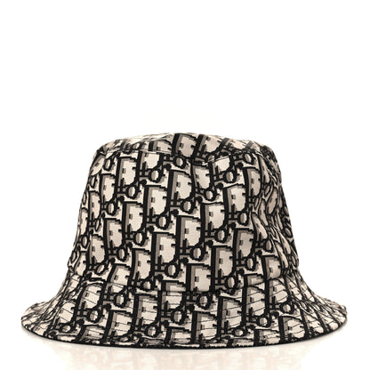 Christian Dior Oblique Reversible Teddy-D Brim Bucket Hat 58 Black 3 of 10