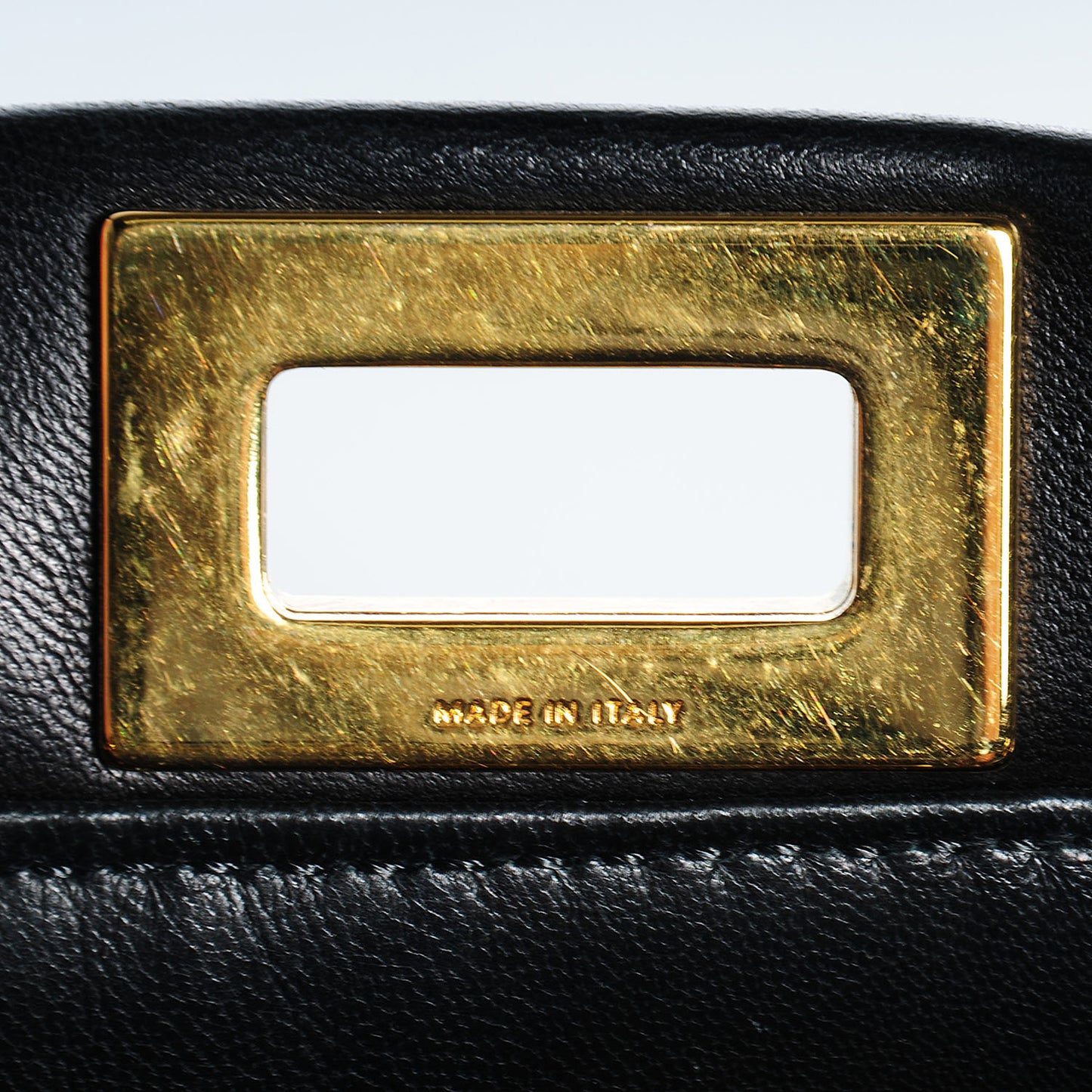 Nappa Mini Peekaboo Iconic Satchel Black