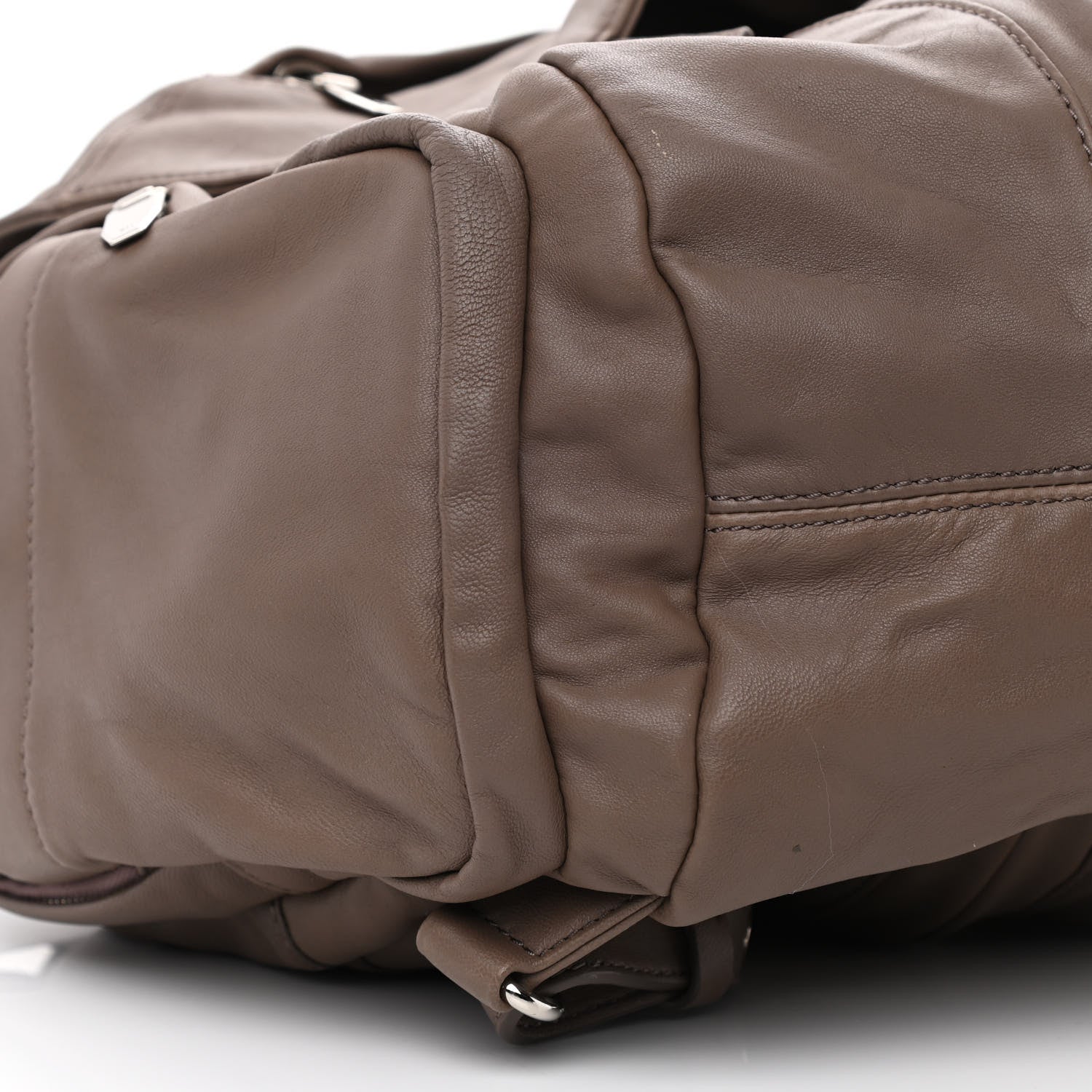 Alexander Wang Lambskin Marti Backpack Latte Rhodium Hardware 9 of 10