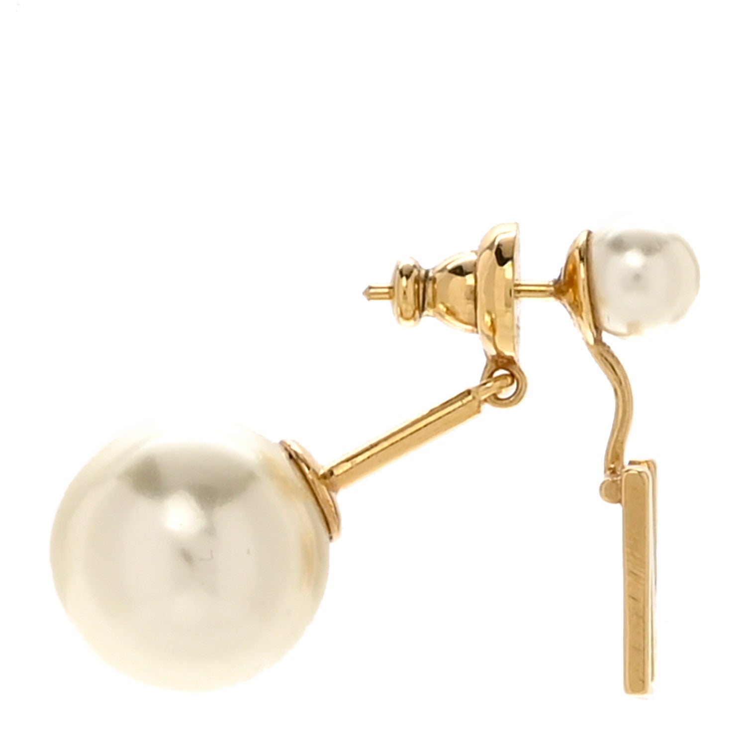 Christian Dior Pearl My ABCDior N Tribale Earring Gold 3 of 5