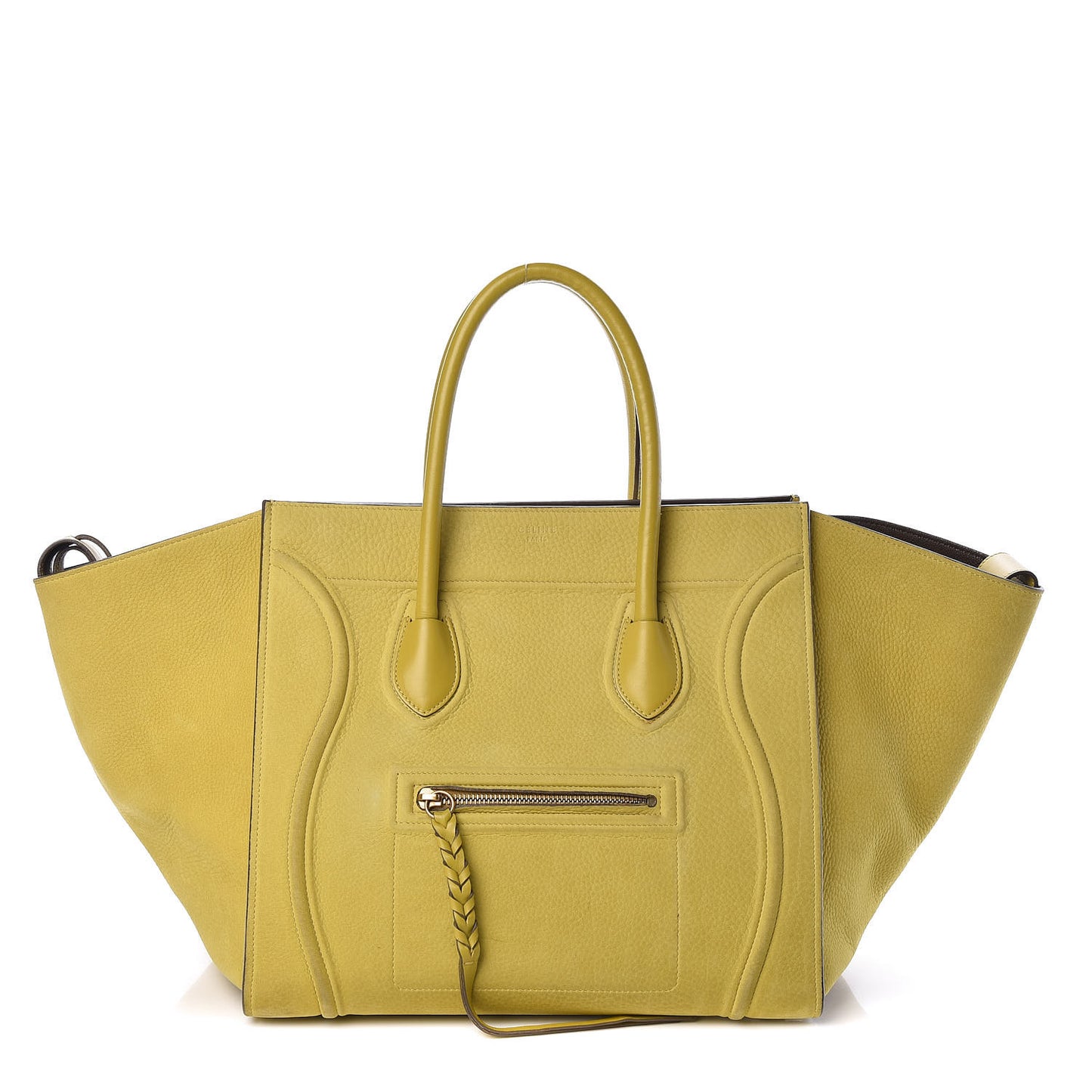 Nubuck Medium Phantom Luggage Chartreuse