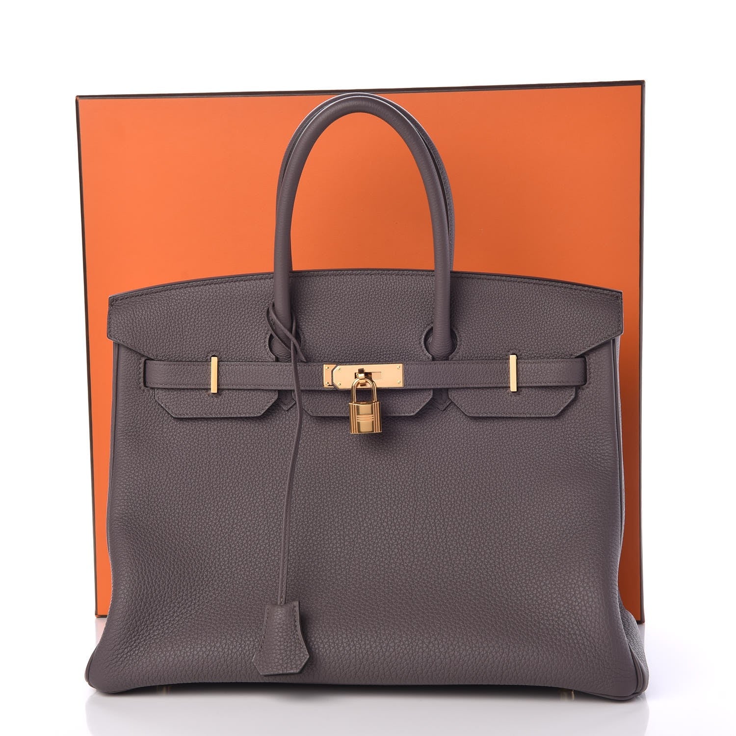 Hermes Togo Birkin 35 Etain 8 of 8