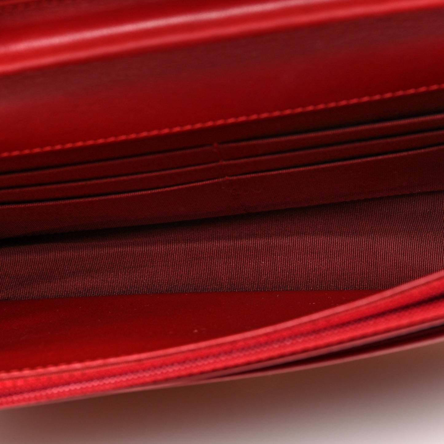 Caviar Quilted Boy Wallet On Chain WOC Red