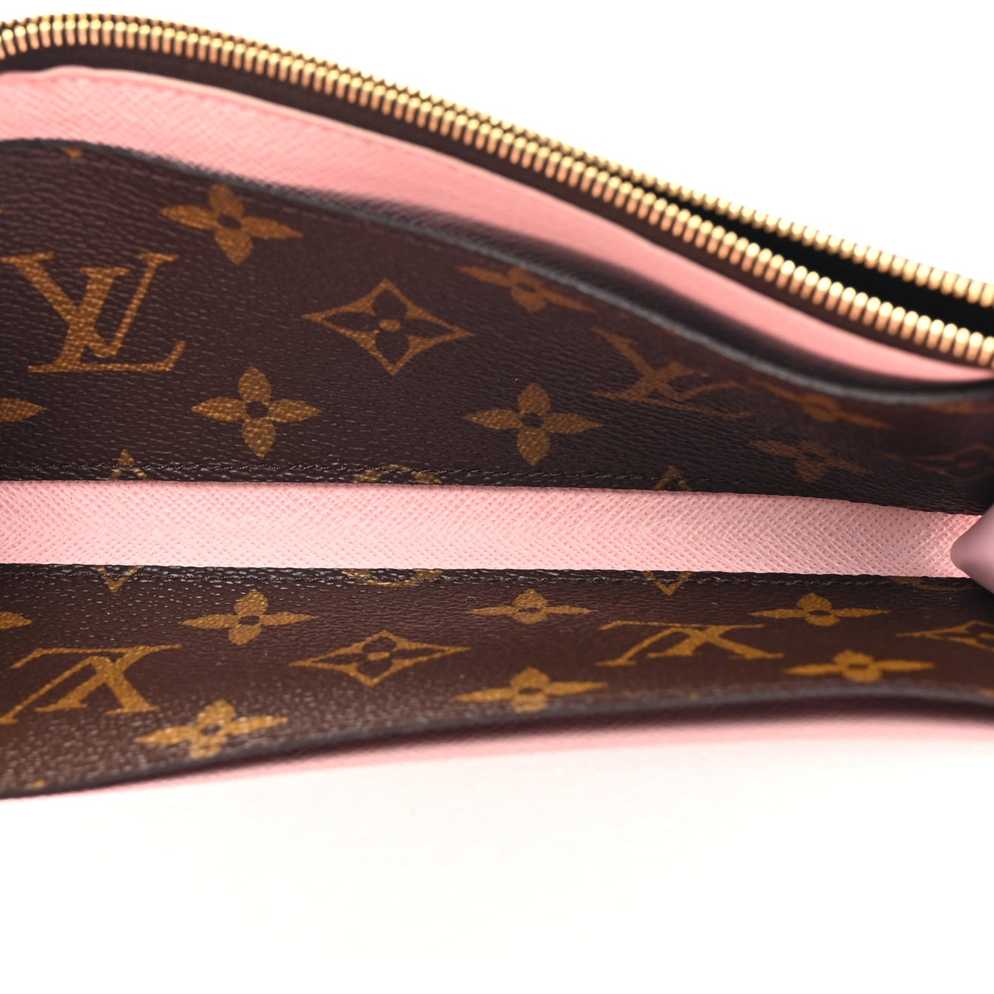 Monogram Emilie Wallet Rose Ballerine