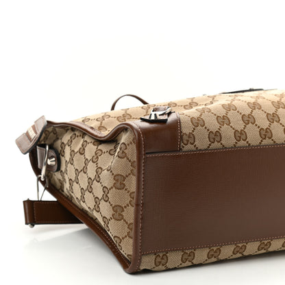 Balenciaga X GUCCI GG Monogram Azalea Calfskin Neo Classic Silver Hardware Medium City Beige Ebony Brown Sugar 9 of 10
