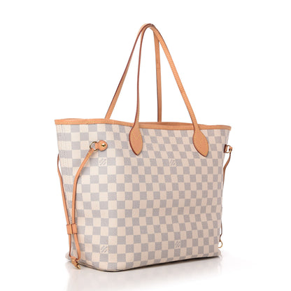 Louis Vuitton Damier Azur Neo Neverfull MM Rose Ballerine 3 of 11