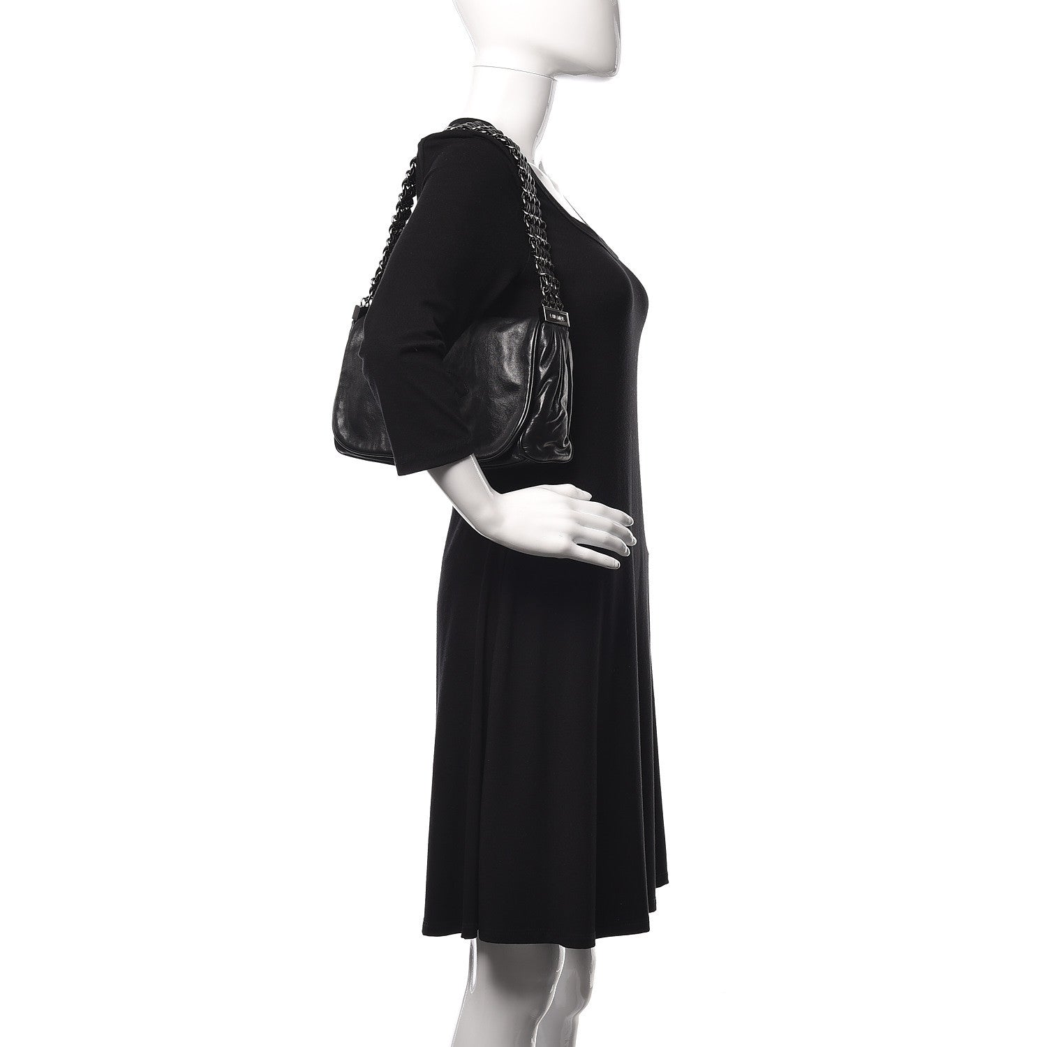 Chanel Calfskin Small Rock and Chain Flap Black 2 of 10