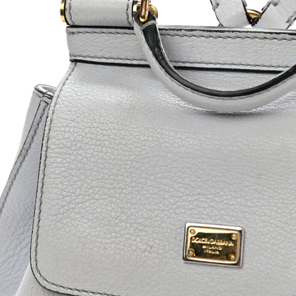 Dolce & Gabbana Pebbled Calfskin Sicily Backpack Light Blue 13 of 16