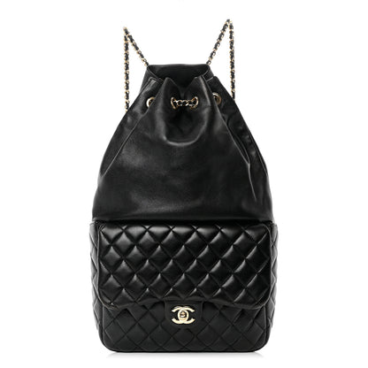 Chanel Lambskin Quilted Large In Seoul Backpack Black 1 of 11