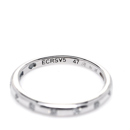 Bulgari Platinum Diamond Fedi Wedding Band Ring 47 4 4 of 5