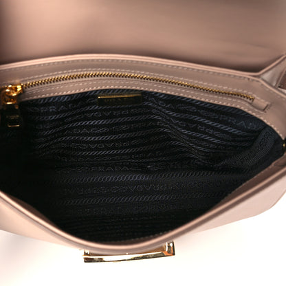 Prada Saffiano Lux Embleme Flap Shoulder Bag Cipria 4 of 9