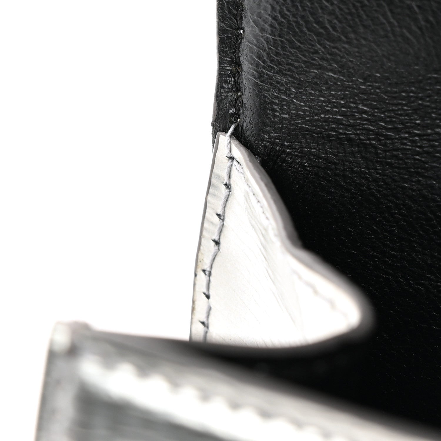 Balenciaga Metallic Textured Calfskin Hourglass Top Handle Bag XS Silver 14 of 14