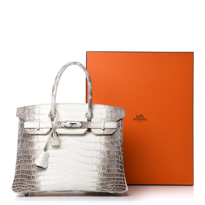Hermes Matte Niloticus Crocodile Himalaya Birkin 30 Blanc 15 of 15
