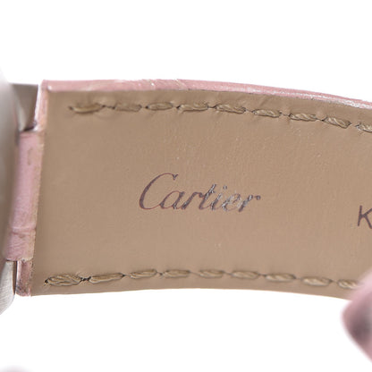 Cartier Stainless Steel Alligator 33mm Ballon Bleu De Cartier Automatic Watch Pink 9 of 12