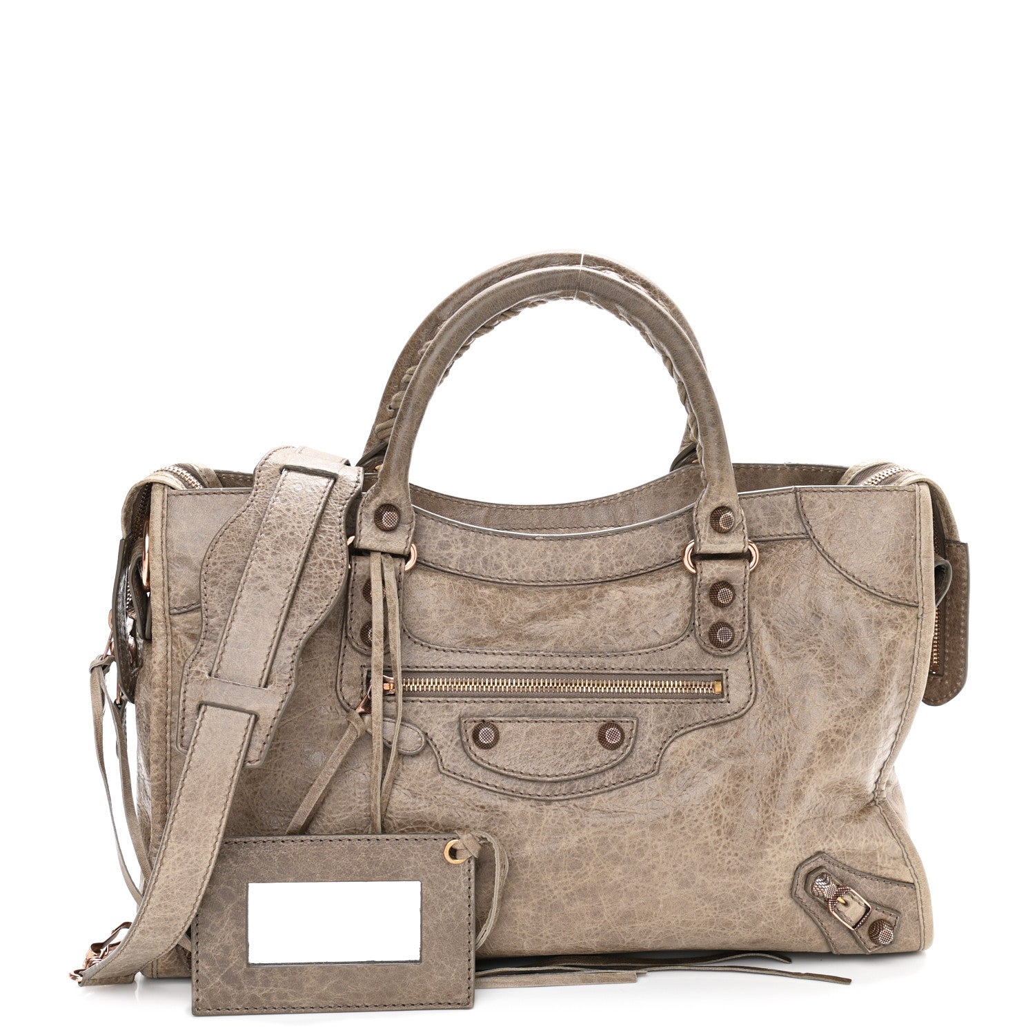 Balenciaga Agneau Giant 12 Rose Gold Hardware City Gris Poivre 1 of 10