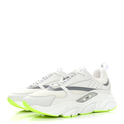 Christian Dior Technical Mesh Calfskin Mens B22 Sneakers 41 White 3 of 10