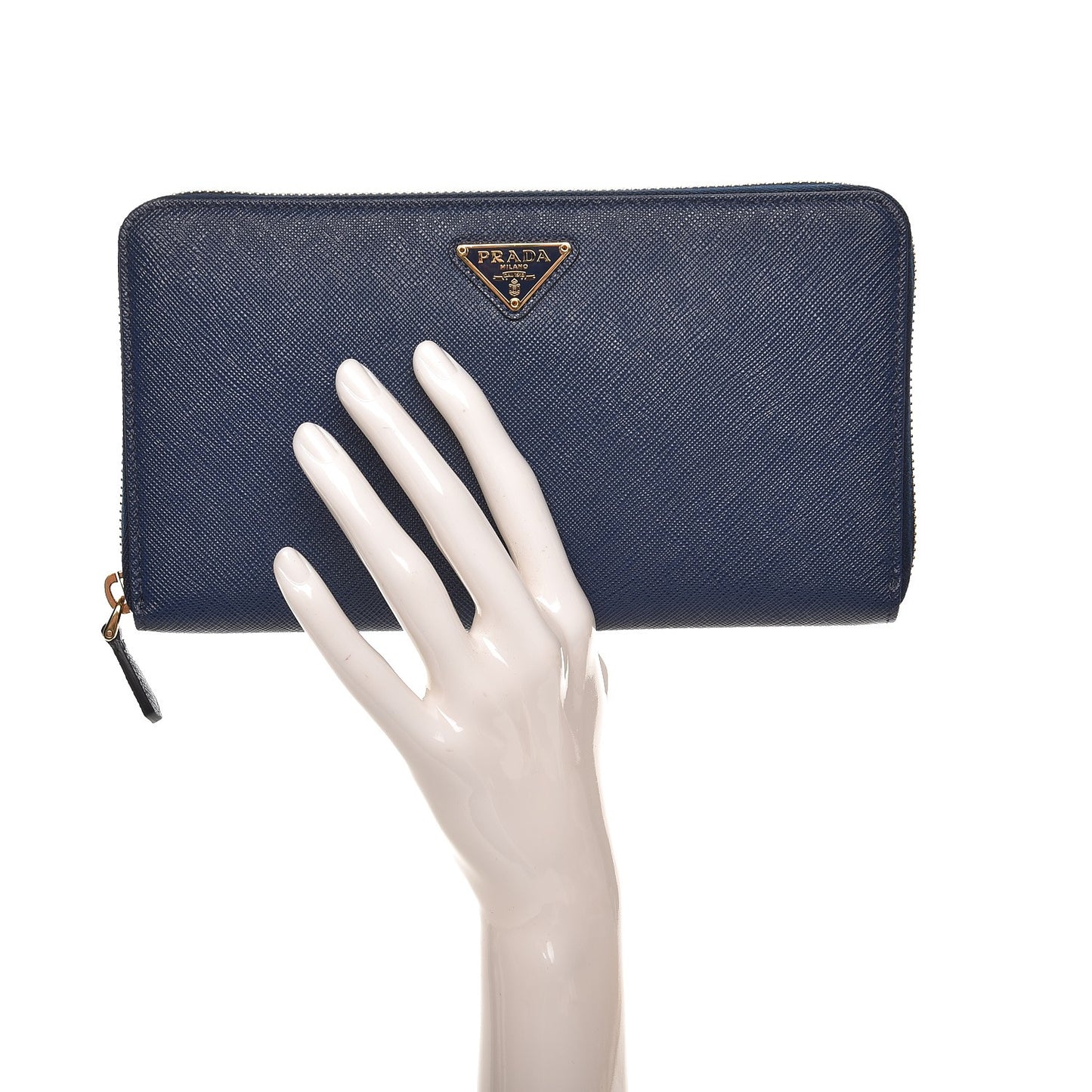 Saffiano Large Zip Around Travel Wallet Bleuette