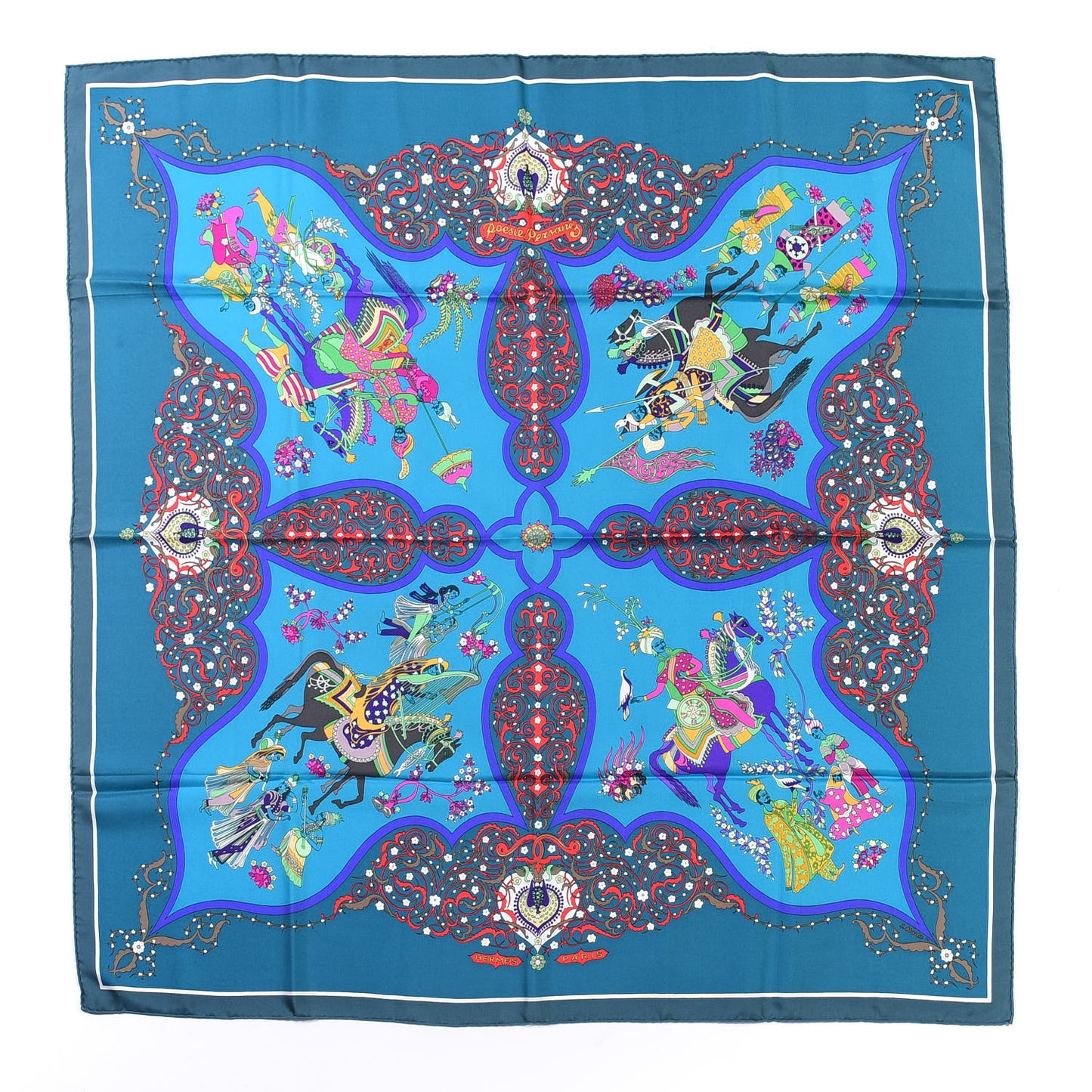 Silk Poesie Persane Scarf 90