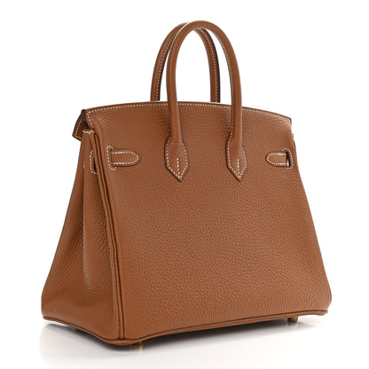 Hermes Togo Birkin 25 Gold 3 of 10