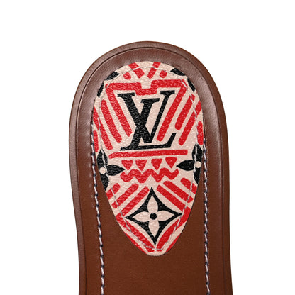 Louis Vuitton Monogram Crafty Lock It Flat Mule 36 Creme Rouge 7 of 8